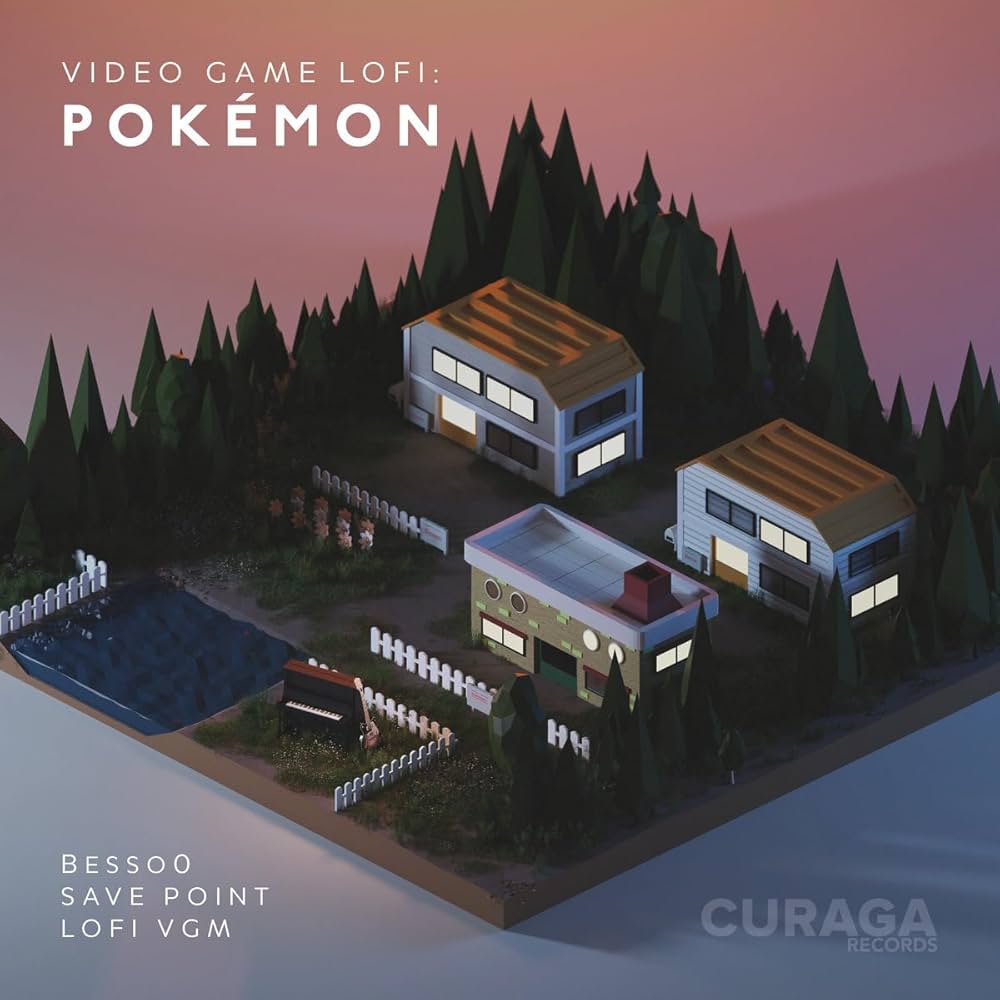 Video Game LoFi: Pokémon - Besso0 & Save Point 1xTape Cassette Tape Curaga Records - Arcline Store