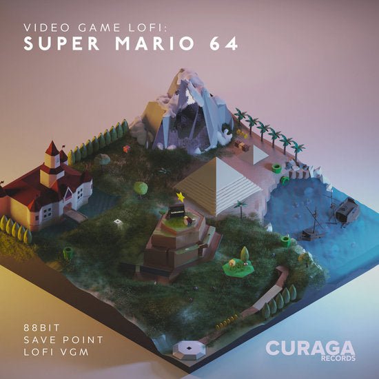 Video Game LoFi: Super Mario 64 - 88bit and Save Point 1LP Vinyl Curaga Records - Arcline Store