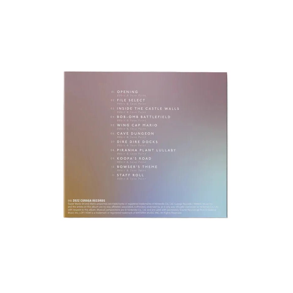 Video Game LoFi: Super Mario 64 - 88bit and Save Point 1xCD Compact Disc Curaga Records - Arcline Store
