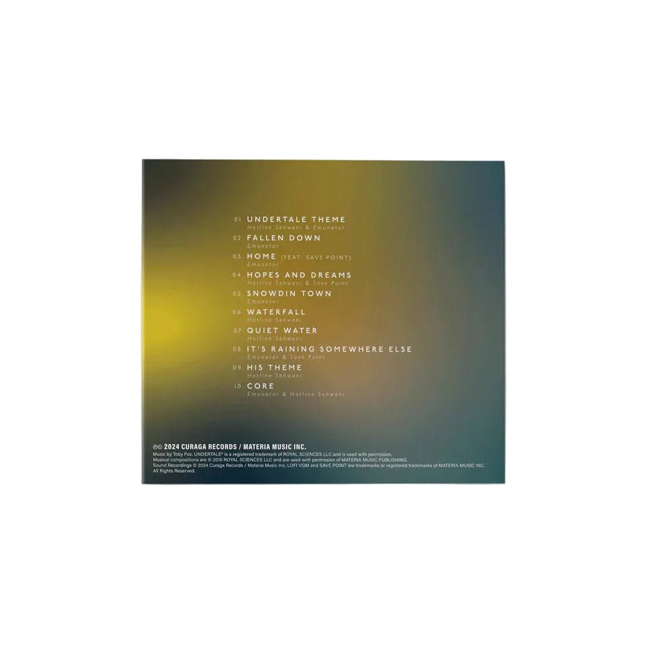 Video Game LoFi: Undertale Vol. 01 - Emunator and Hotline Sehwani 1xCD Compact Disc Curaga Records - Arcline Store