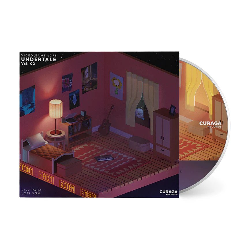 Video Game LoFi: Undertale Vol. 2 - Save Point 1xCD Compact Disc Curaga Records - Arcline Store