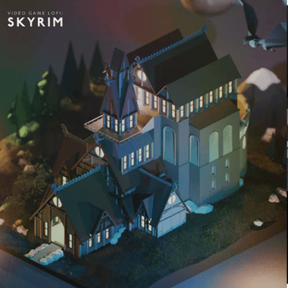 Video Game LoFi Vinyl: Skyrim Vinyl Curaga Records - Arcline Store