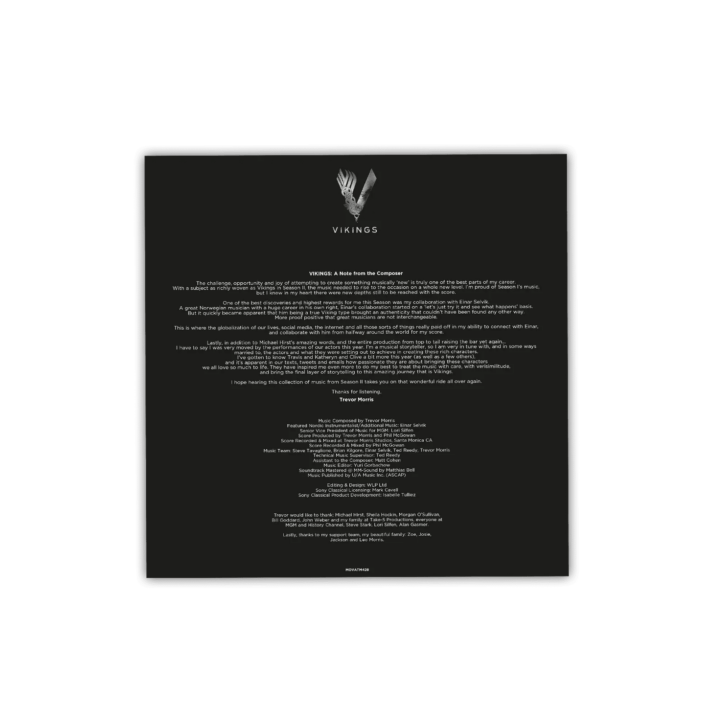 Vikings: Season 2 Vinyl - Original Series Soundtrack 2xLP Vinyl Music On Vinyl - Arcline Store