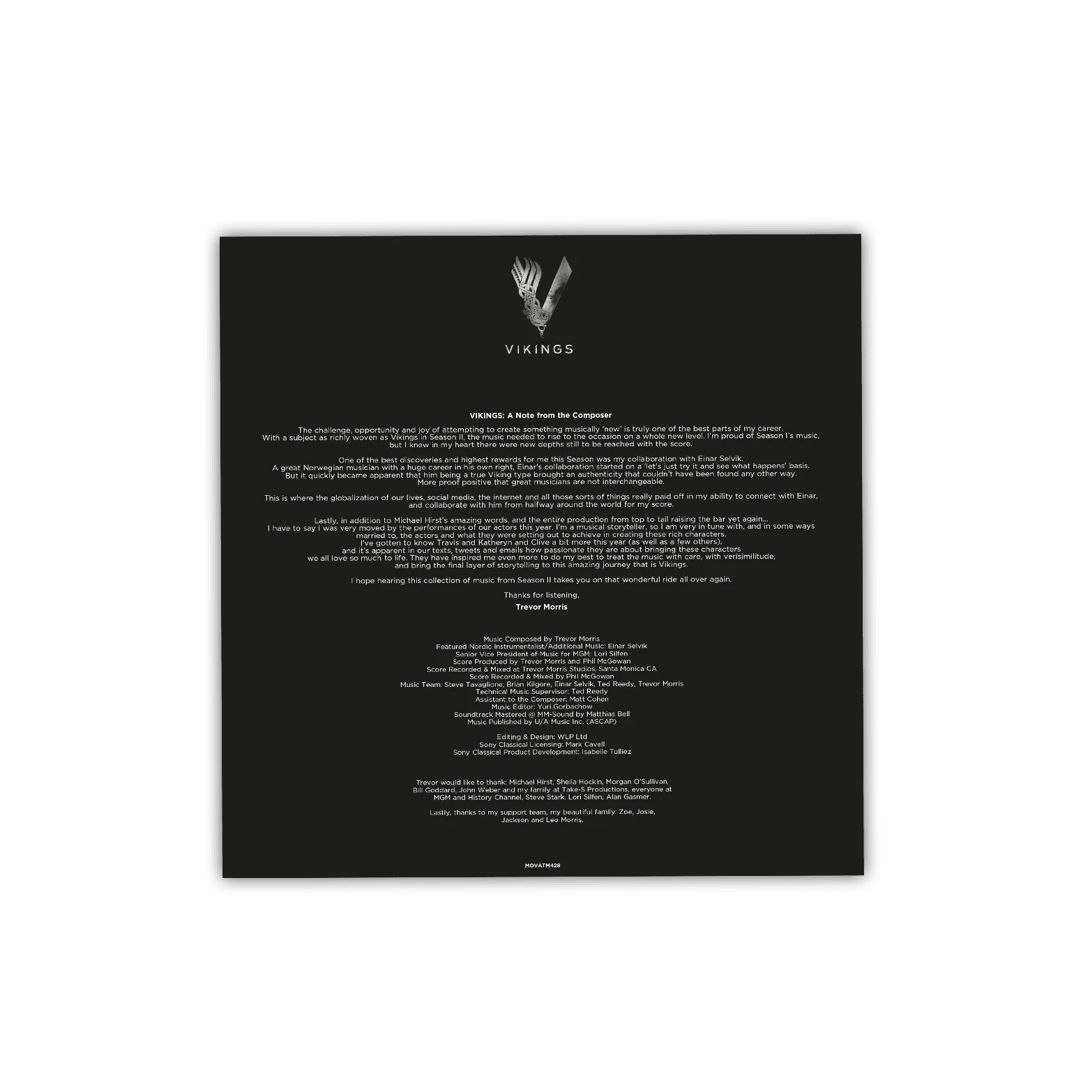 Vikings: Season 2 Vinyl - Original Series Soundtrack 2xLP Vinyl Music On Vinyl - Arcline Store