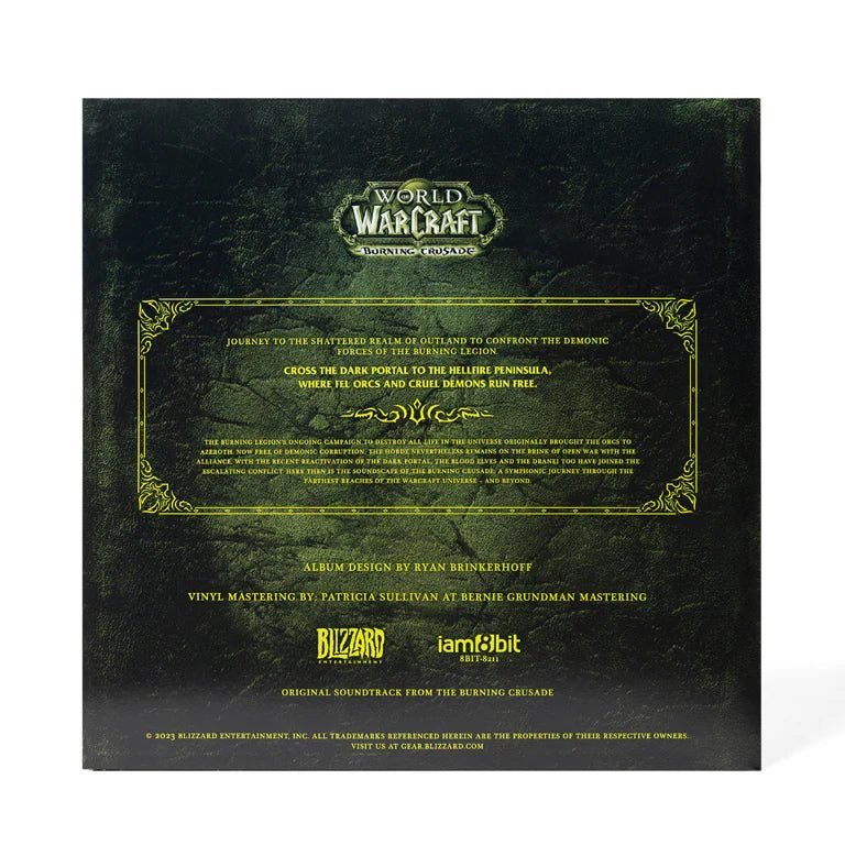 World of Warcraft: The Burning Crusade - Original Video Game Soundtrack 2xLP Vinyl iam8bit - Arcline Store